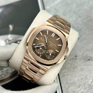 Đồng Hồ Patek Philippe Nautilus 5712R Bọc Vàng Mặt Chocolate GRF 40mm (2)