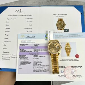 Đồng Hồ Rolex Day-Date Bọc Vàng Độ Kim Cương Tự Nhiên GM Factory 40mm (1)