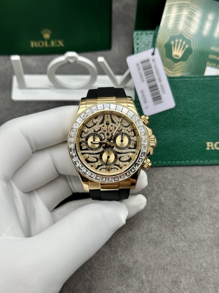 Đồng Hồ Rolex Daytona 116588TBR Vàng Khối Kim Cương