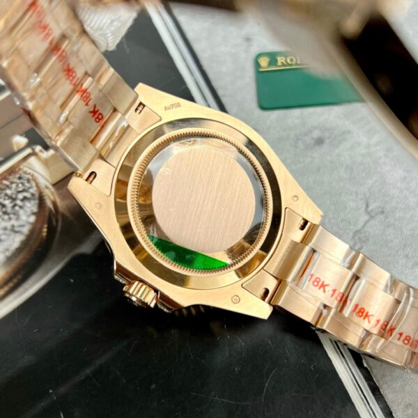 Đồng Hồ Rolex GMT-Master II 126755 SARU Bọc Vàng Độ Moissanite Sapphire Ruby 41mm (1)