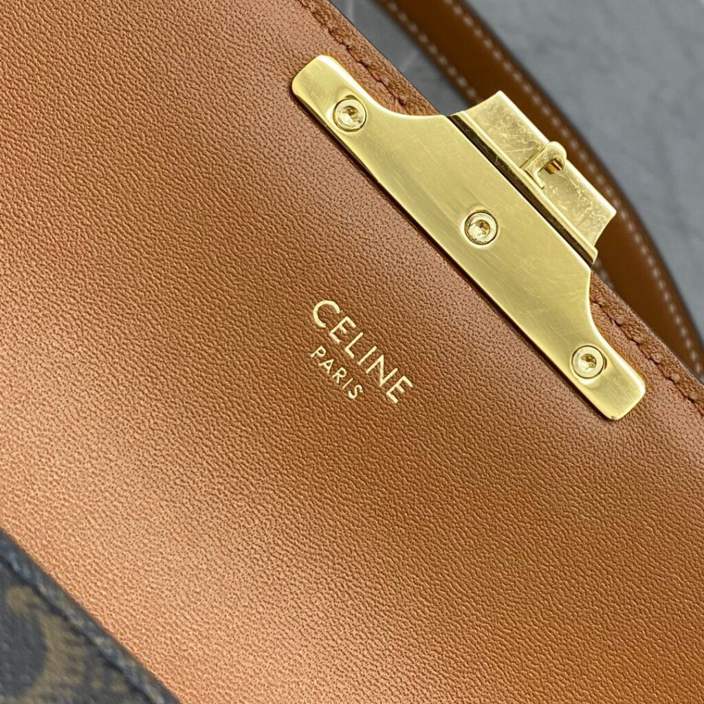 Túi Celine Triomphe Shoulder Bag Siêu Cấp Họa Tiết Logo Hãng 20x12cm (2)