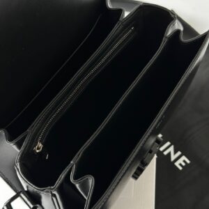 Túi Celine Triomphe Shoulder Bag Siêu Cấp Màu Đen 19cm (2)