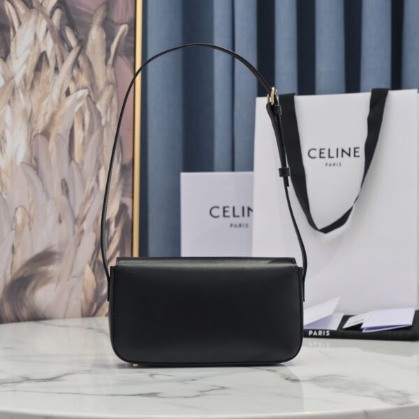 Túi Celine Triomphe Shoulder Bag Siêu Cấp Màu Đen 20x12cm (2)