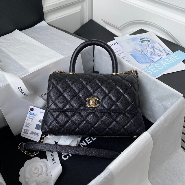 Tui-Chanel-Coco-Handle-Bag-Nu-Sieu-Cap-Mau-Den