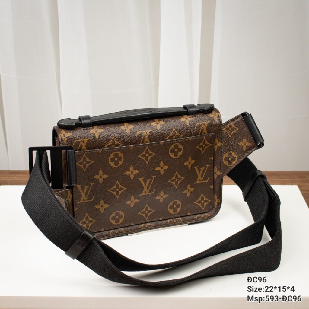 Túi Đeo Hông Nam Louis Vuitton LV S Lock Sling Bag Monogram Rep 11 22x15x4cm (2)