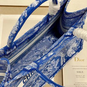 Túi Dior Book Tote Nữ Siêu Cấp Vải Thêu Hoa Văn 26 (2)