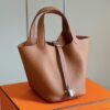 Túi Hermes Picotin 18 Togo Màu Nâu Siêu Cấp 18cm (2)