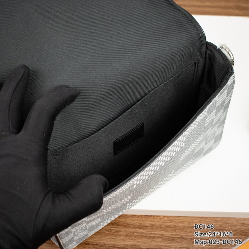 Túi Louis Vuitton LV Studio Messanger Mix Damier Nam Rep 11 Cao Cấp 24x16x6cm (2)