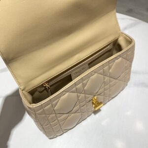 Túi Medium Dior Caro Bag Latte Matte Padded Siêu Cấp 25.5x15 (2)