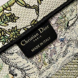 Túi Nữ Cao Cấp Dior Book Tote Rep 11 Vải Thêu Hoa Văn 26 (2)