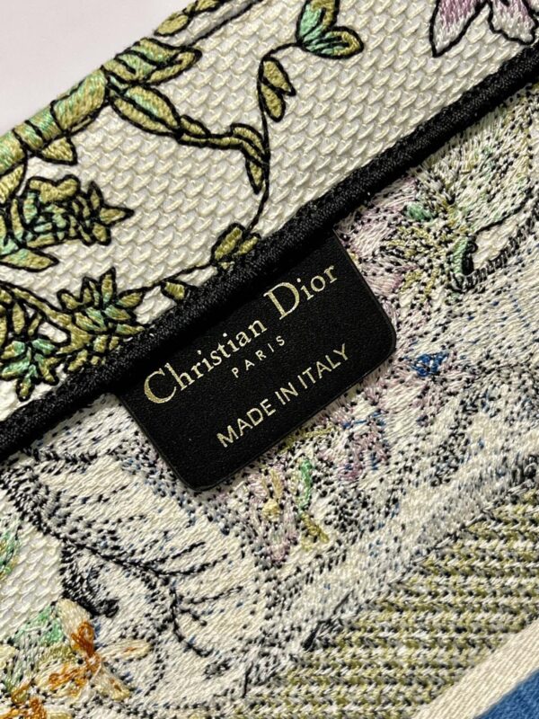 Túi Nữ Cao Cấp Dior Book Tote Rep 11 Vải Thêu Hoa Văn 26 (2)