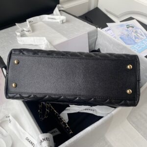 Túi Nữ Chanel Coco Handle Replica 11 Màu Đen 28cm (2)