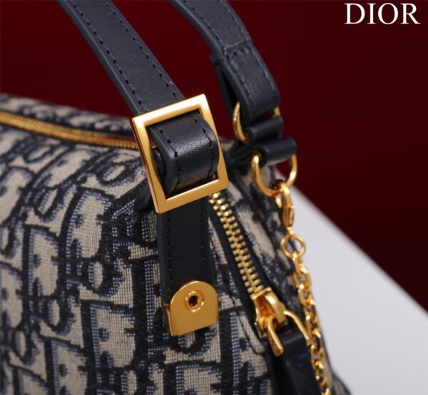 Túi Nữ Dior Caro Chất Da Bóng Họa Tiết Dior Replica 11 20cm (2)