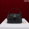 Túi Siêu Cấp Dior Caro Chất Da Bóng Màu Đen 20cm (2)
