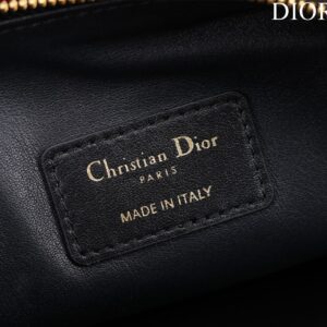 Túi Siêu Cấp Dior Caro Chất Da Bóng Màu Đen 20cm (2)