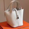 Túi Siêu Cấp Hermes Picotin 18 Togo Màu Trắng 18cm (2)