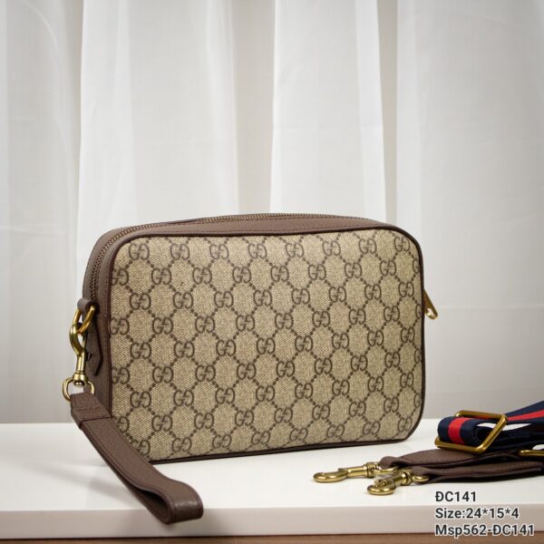 Túi Siêu Cấp Nam Gucci Ophidia GG Supreme Fabric Shoulder Bag Multicolor 24x15x4cm (2)