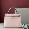 Túi Xách Hermes Kelly Da Epsom Cao Cấp Mix 2 Màu 28cm (2)