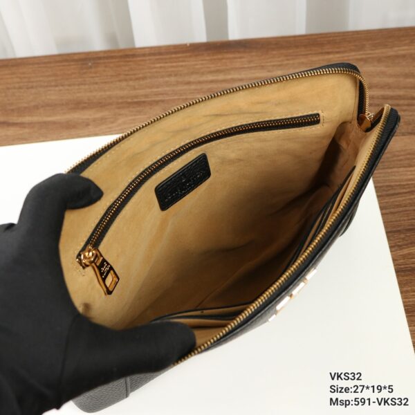 Túi Xách Nam Louis Vuitton LV Clutch Rep 11 Màu Đen 27x19x5cm (2)