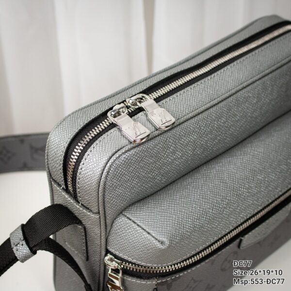 Túi Xách Nam Louis Vuitton LV Outdoor Bag Replica 11 Màu Xám 26x19x10cm (2)