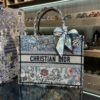 Túi Xách Nữ Dior Book Tote Replica 11 Vải Thêu Hoa Văn 26 (2)