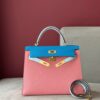 Túi Xách Siêu Cấp Hermes Kelly Da Epsom Mix 2 Màu 28cm (2)