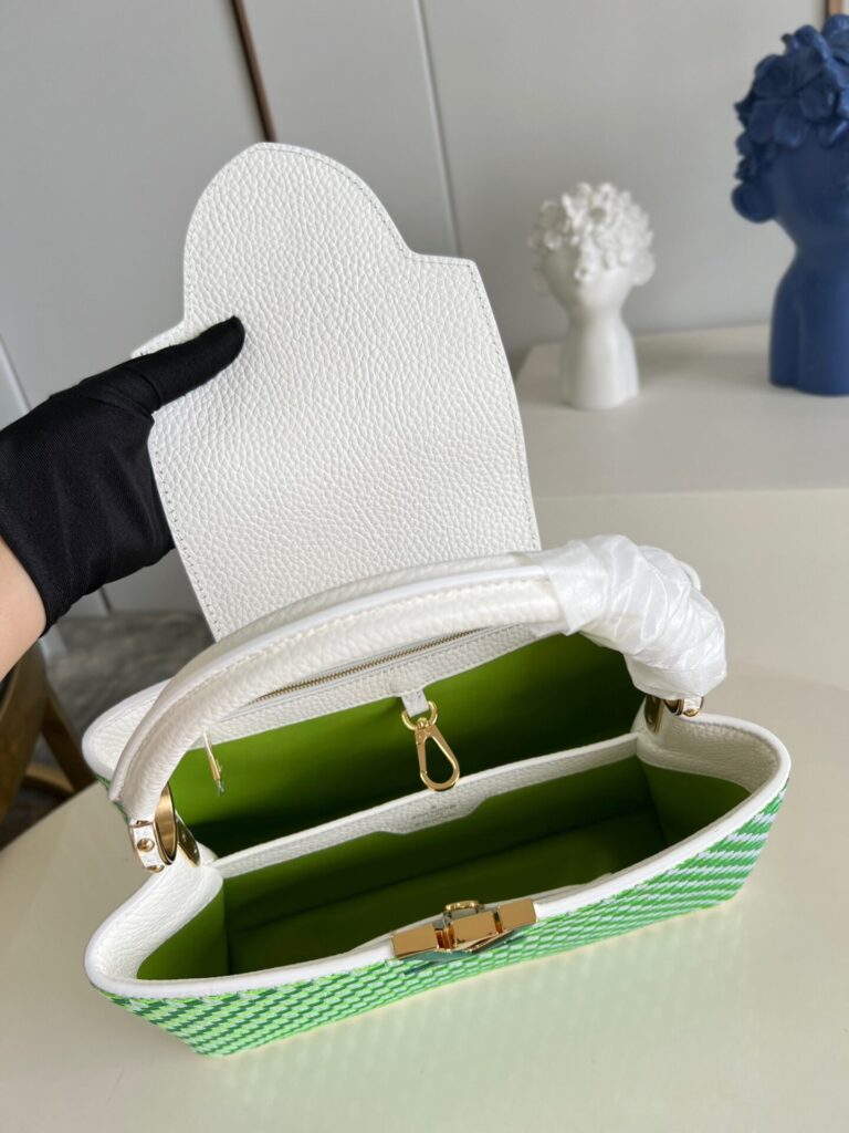 Túi Xách Siêu Cấp Louis Vuitton LV Capucines Họa Tiết Đan 27cm (2)