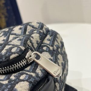 Balo Dior Mini Chất Vải Họa Tiết Oblique Rep 11 Cao Cấp 24x10x16cm (2)