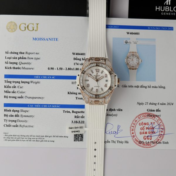 Đồng Hồ Hublot Big Bang One Click Độ Kim Cương Moissanite Baguette (2)