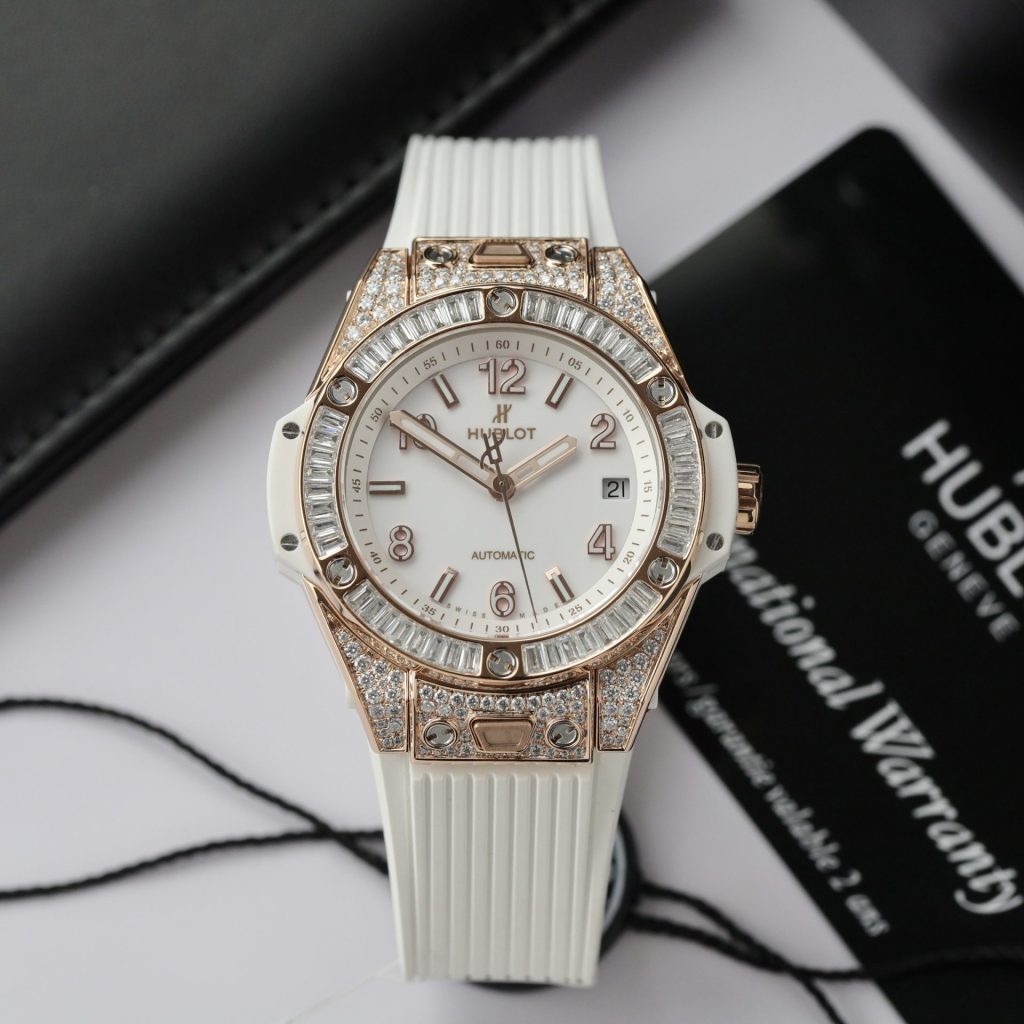 Đồng Hồ Hublot Big Bang One Click Độ Kim Cương Moissanite Baguette (2)