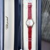 Đồng Hồ Nữ Chopard Happy Sport Siêu Cấp Dây Da Màu Đỏ 36mm (3)