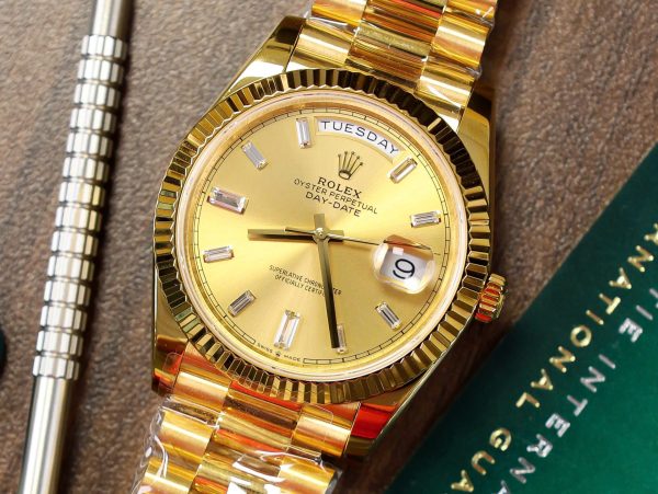 Đồng Hồ Rolex Day-Date 228238 Bọc Vàng 18K Bản Nặng 177 Grams GM Factory 40mm (6)