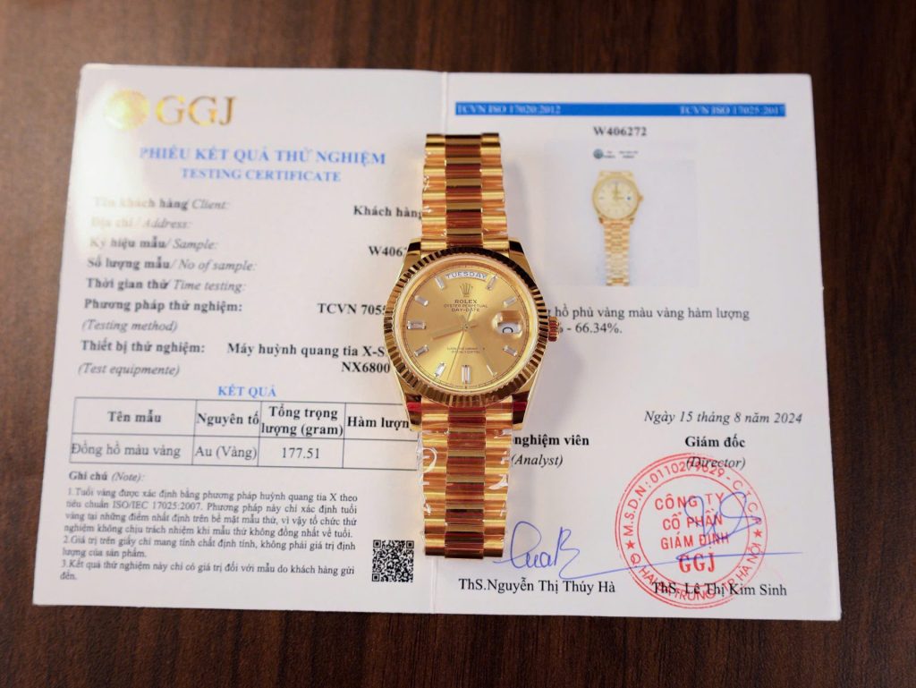 Đồng Hồ Rolex Day-Date 228238 Bọc Vàng 18K Bản Nặng 177 Grams GM Factory 40mm (7)