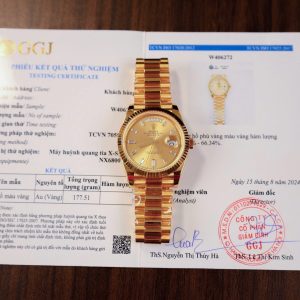 Đồng Hồ Rolex Day-Date 228238 Bọc Vàng 18K Bản Nặng 177 Grams GM Factory 40mm (7)