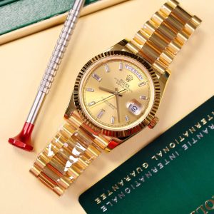 Đồng Hồ Rolex Day-Date 228238 Bọc Vàng 18K Bản Nặng 177 Grams GM Factory 40mm (8)