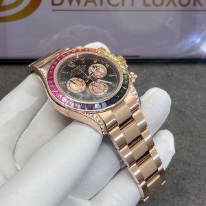 Đồng Hồ Rolex Daytona Rainbow M116595RBOWDP Vàng Khối Kim Cương Đá Quý (1)