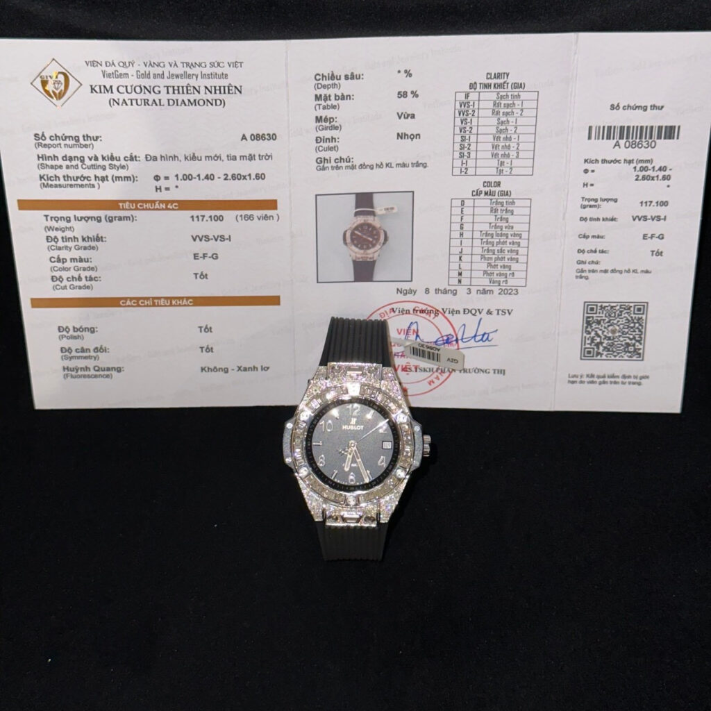 Hublot Big Bang One Click Custom Natural Diamonds Baguette 39mm (4)