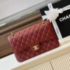 Túi Chanel Classic Like Auth Cao Cấp Da Hạt Màu Đỏ 25cm (2)
