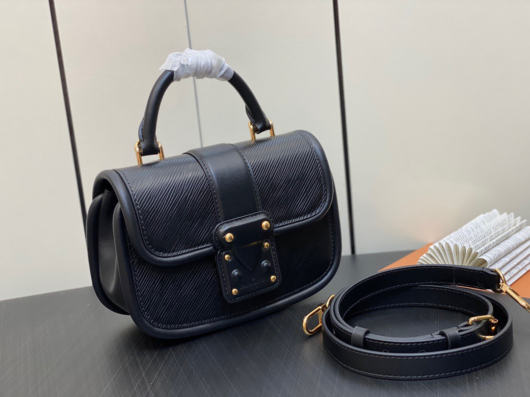 Túi Louis Vuitton Hide and Seek Bag Like Auth Nữ Màu Đen 21x15x8cm