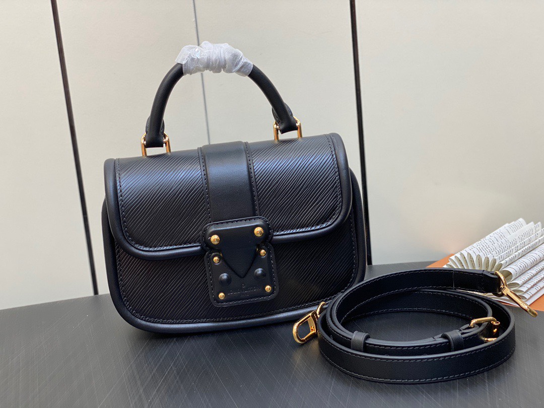 Túi Louis Vuitton Hide and Seek Bag Like Auth Nữ Màu Đen 21x15x8cm