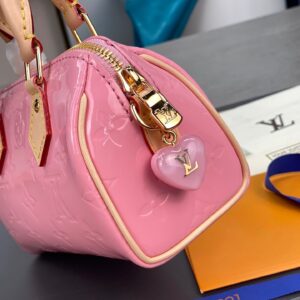 Túi Louis Vuitton LV Nano Speedy Pink Mini Rep 11 Cao Cấp 16x10x7 (2)
