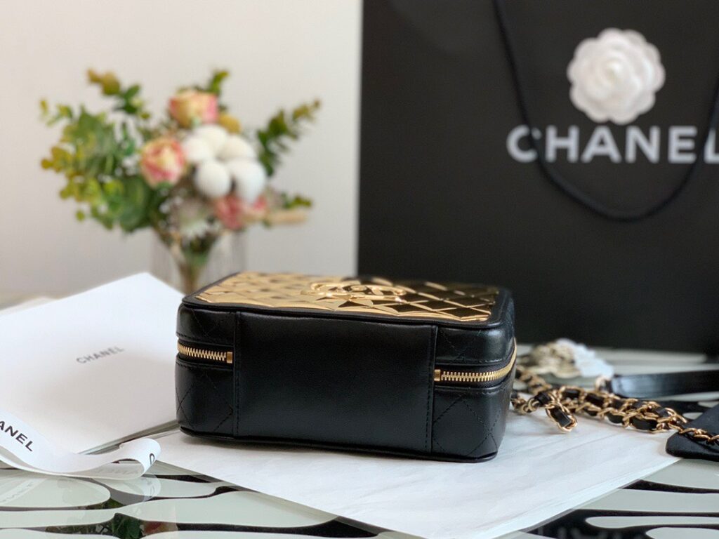 Túi Xách Chanel Vanity Case Like Auth Dáng Cốp 19cm (2)