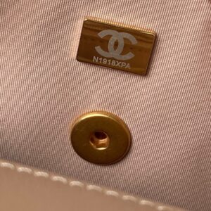 Túi Xách Chanel Xích Charm Rep 11 Cao Cấp Nữ Màu Nâu 13x17x6cm (2)