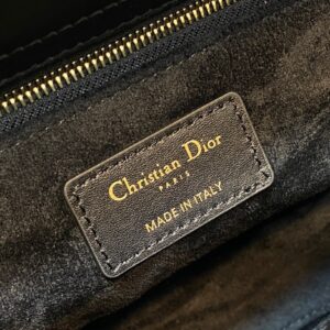 Túi Xách Hàng Hiệu Dior Lady Họa Tiết Đính Cườm Tỉ Mỉ 24cm (2)