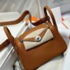 Túi Xách Hàng Hiệu Hermes Lindy Mini Nữ Màu Nâu 19cm (2)