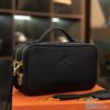 Túi Xách Nam Hermes Clutch Siêu Cấp Màu Đen 24x15x11cm (2)