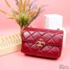 Túi Xách Nữ Chanel Replica 11 Cao Cấp Màu Đỏ 17x12x7cm (2)