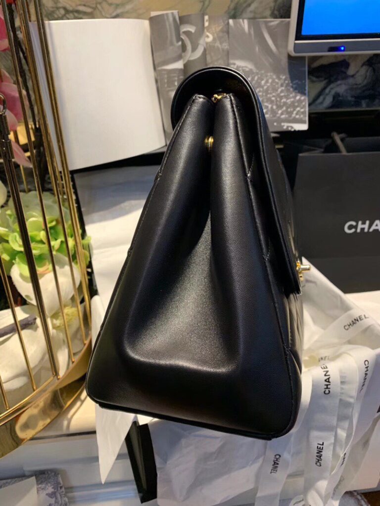 Túi Xách Nữ Chanel Shopping Like Auth Màu Đen 33x23x11cm (2)