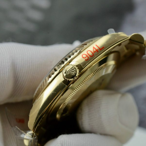 Đồng Hồ Nam Rolex Day-Date Bọc Vàng Độ Moissanite Cọc Số 7 Màu GMF (1)
