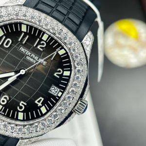 Đồng Hồ Patek Philippe Aquanaut 5167-300G Độ Kim Cương Moissanite (10)